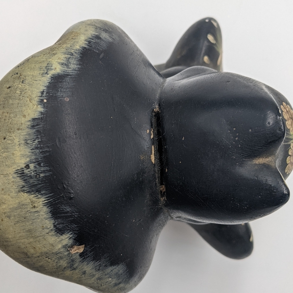 ✨SOLD✨Vintage Depression Era Tole Art Styled Squirrel Bank Ceramic 30s 40s MCM - Picture 5 of 6